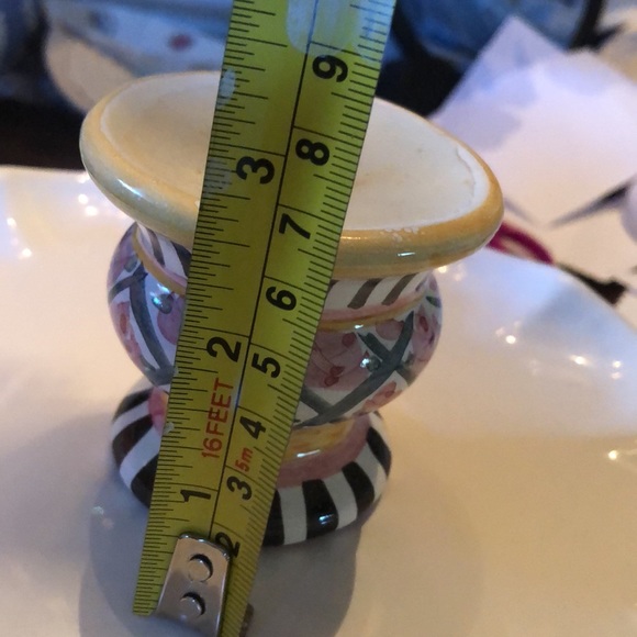 💕MacKenzie-Childs Vintage Small Single Candle Holder Unused Candle - Picture 5 of 6